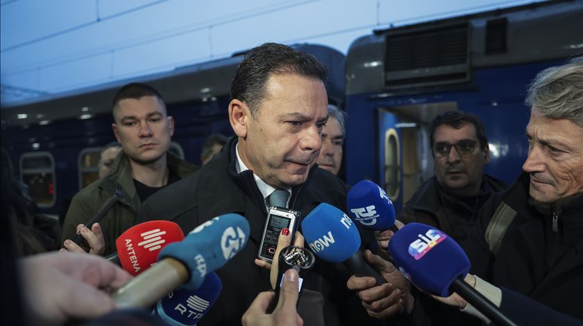 Veja as imagens: Montenegro chega a Kiev "para expressar apoio direto de Portugal à Ucrânia"