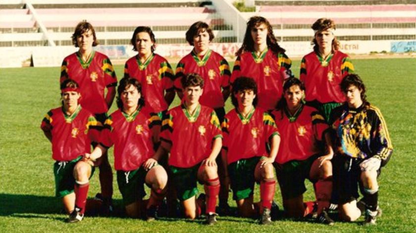 Seleção nacional em 1994, na Algarve Cup. Foto: Anabela Guerra Cazuza