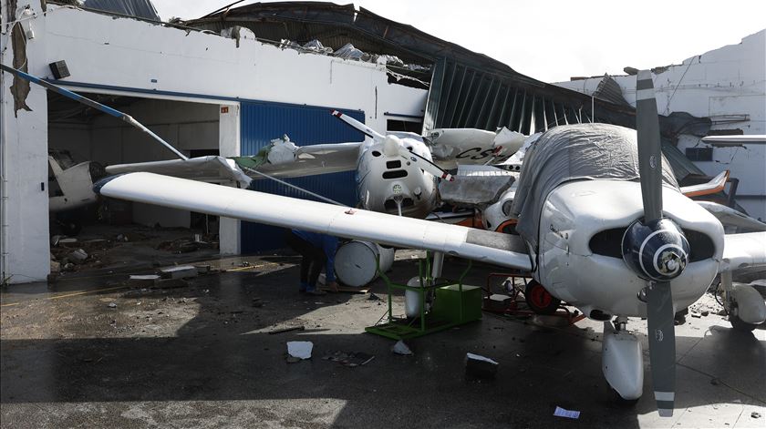 Base Aérea de Monte Real registou rajada de vento de 178 km/h