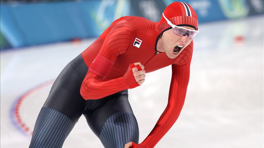 Batido recorde olímpico dos 5.000m de patinagem de velocidade