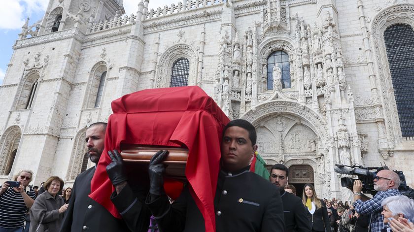 Cerimónias fúnebres de António Lobo Antunes em Lisboa. Foto: Manuel De Almeida/Lusa
