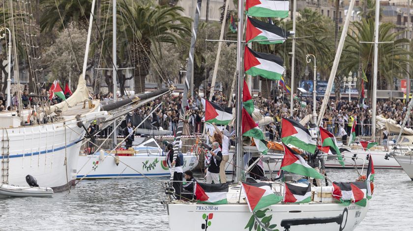 Flotilha ainda não partiu para Gaza por condições atmosféricas adversas