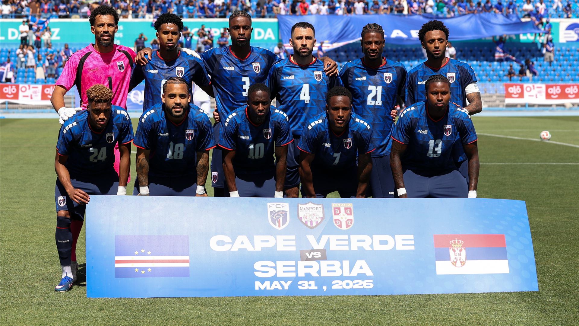 Cabo Verde derrota Sérvia na preparação para o Mundial 2026