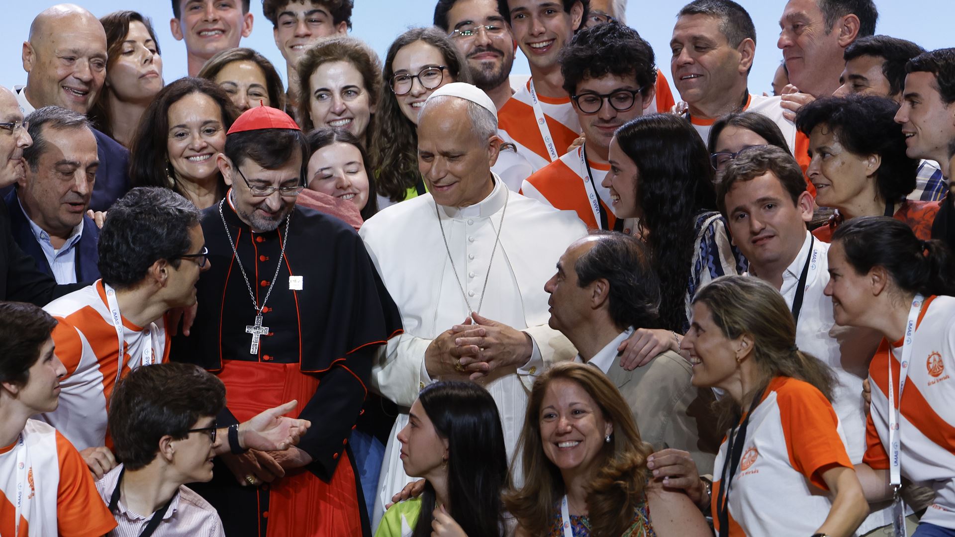 Papa com os voluntários na despedida de Madrid: “A