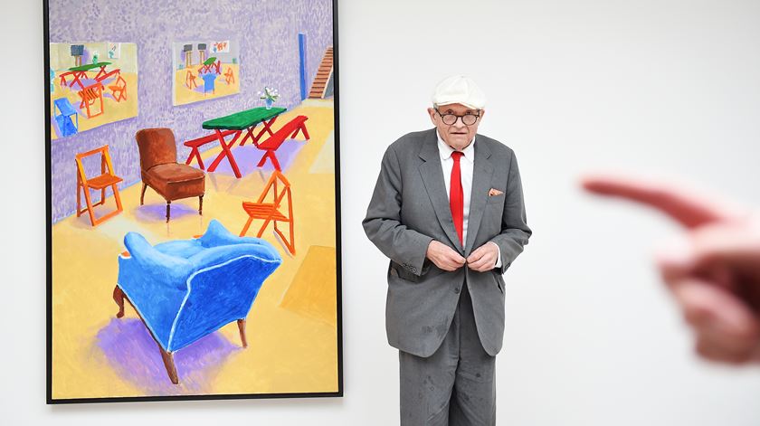 David Hockney é considerado uma das mais importantes figuras da arte contemporânea do último século. Foto: Andy Rain/EPA David Hockney é considerado uma das mais importantes figuras da arte contemporânea do último século. Foto: Andy Rain/EPA
