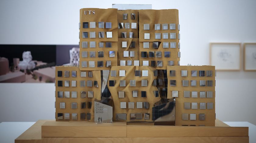 Exposição sobre a obra do arquiteto Frank Gehry em Serralves. Foto: Estela Silva/Lusa