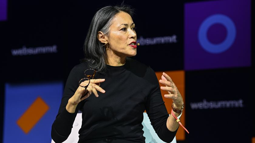 A jornalista norte-americana Ann Curry partilhou experiências de guerra. Foto: Web Summit