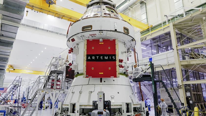 Astronautas vão dar a volta à lua e regressar à terra na cápsula Orion. Foto: NASA