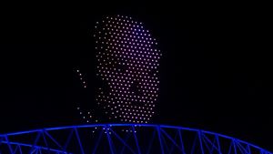 FC Porto ilumina céus com drones em homenagem a Pinto da Costa