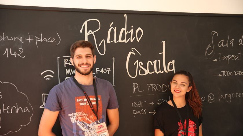 Francisco e Inês deram voz à Rádio Escuta. Foto: João Carlos Malta/RR