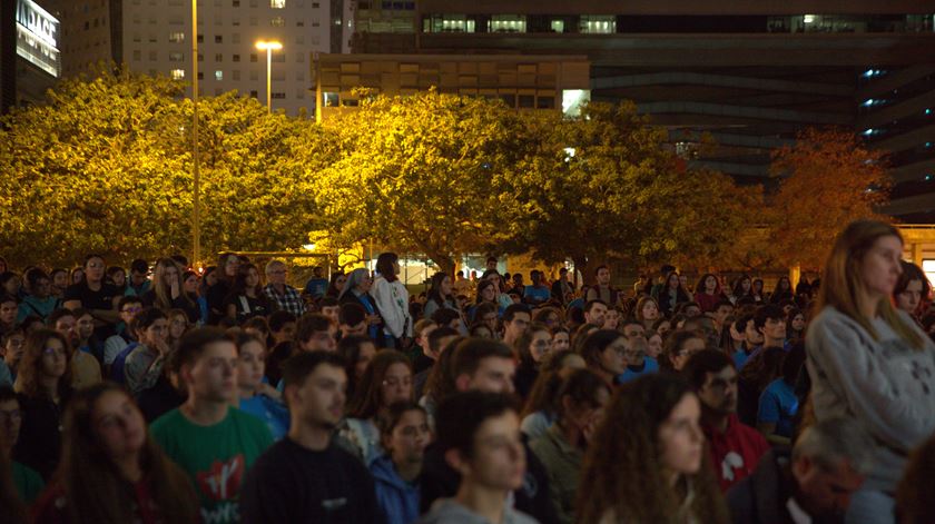 O encontro nacional de jovens que assinala o primeiro aniversario da JMJ. Foto: Lara Castro/RR