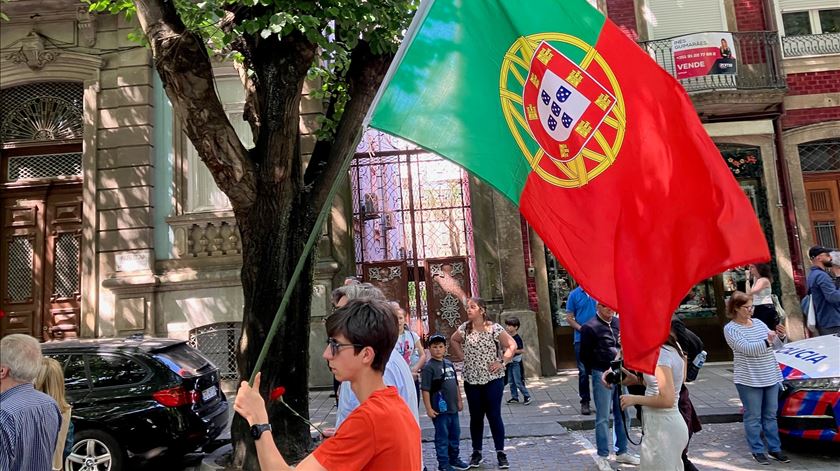 Milhares de pessoas pintaram o Porto de Liberdade, e marcharam pelas ruas da cidade. 25 Abril 2026. Foto: André Rodrigues/Renascença Milhares de pessoas pintaram o Porto de Liberdade, e marcharam pelas ruas da cidade. 25 Abril 2026. Foto: André Rodrigues/Renascença