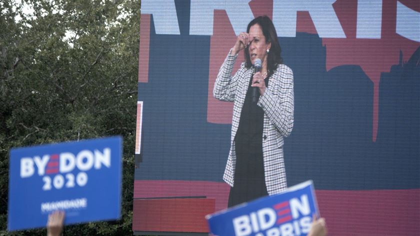 "Podemos ter Kamala Harris presidente de três mandatos o que seria a primeira vez desde Roosevelt." Foto: EPA