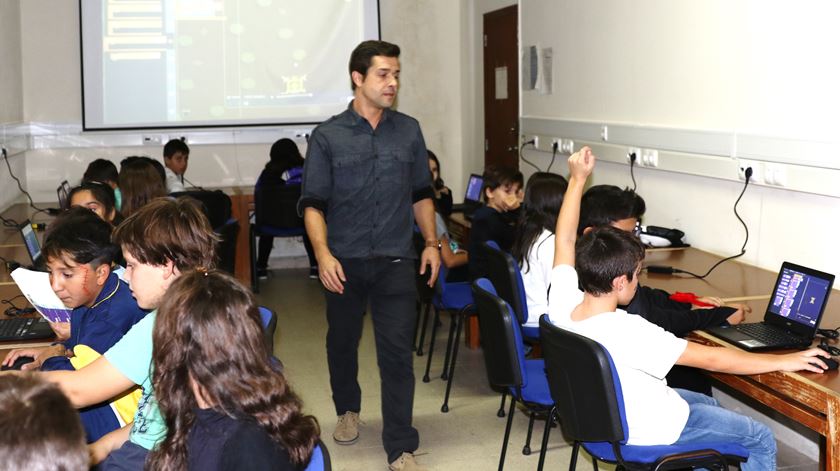 Hugo Rodrigues é monitor da turma do 4.º ano 