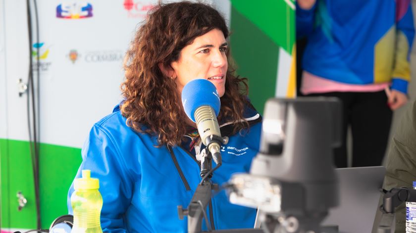 Inês Lopes Gonçalves no Três por Todos 2026 em Coimbra. Foto: Vasco Cruz/RR