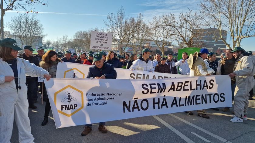 Protestos dos agricultores em Mirandela Foto: Olímpia Mairos/RR