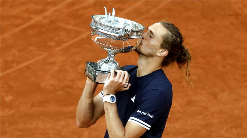 Alexander Zverev ganha Roland Garros 2026. Foto. Yoan Valat/EPA