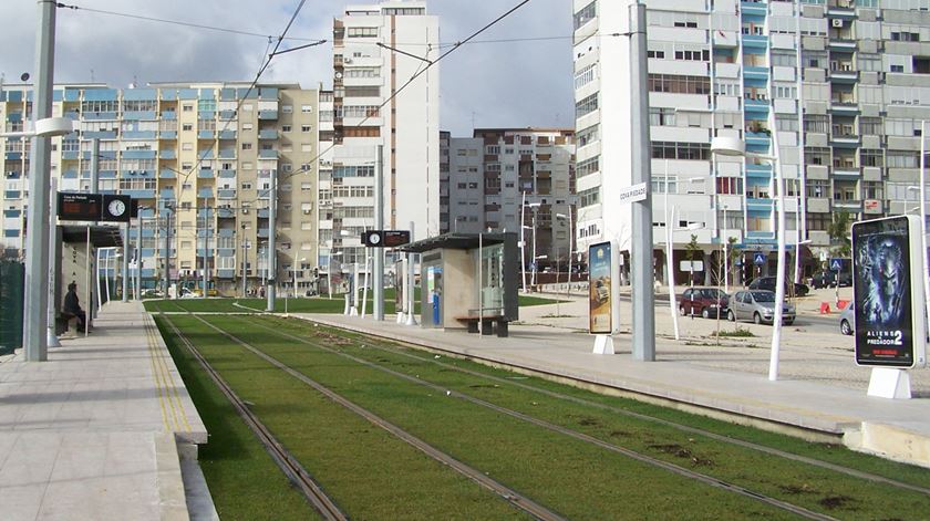 Almada, metro, paragem Foto: DR