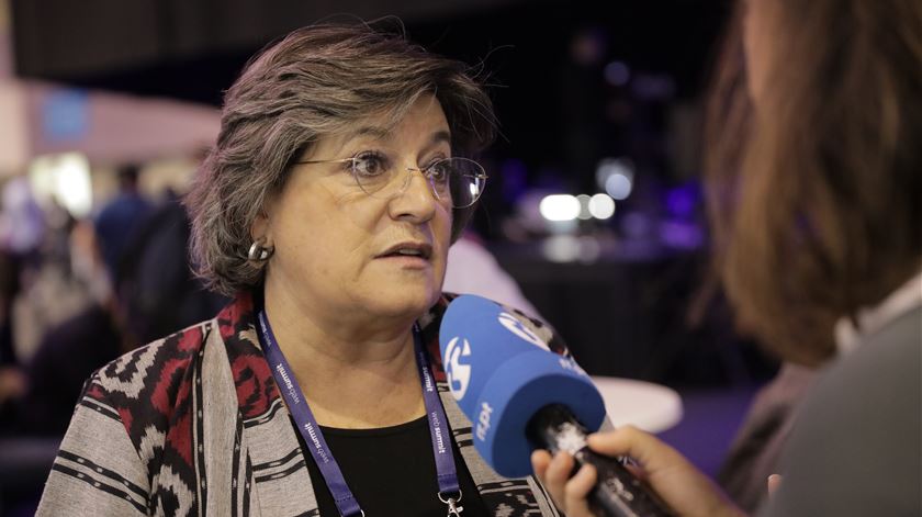 Ana Gomes na Web Summit entrevistada pela Renascença. Foto: Ricardo Fortunato/RR