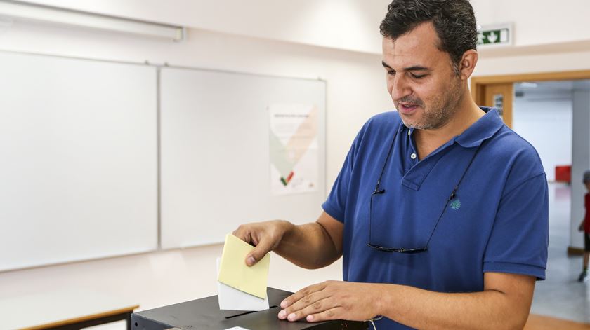 André Silva vota Autárquicas 2017 Foto: Nuno Fox/Lusa