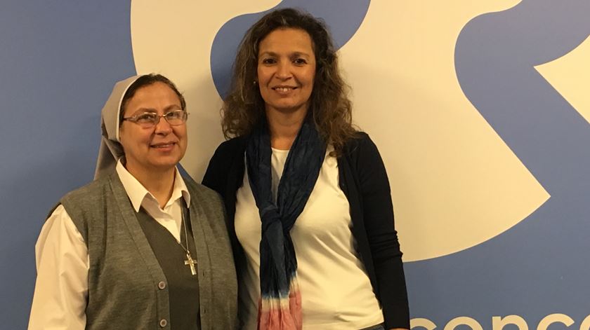 Annie Demerjian com Catarina Martins Bettencourt. Foto: Ângela Roque/RR