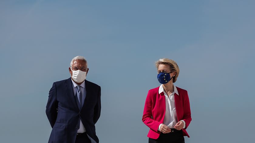 António Costa e Ursula von der Leyen na Fundação Champalimaud. Foto: Mário Cruz/Lusa