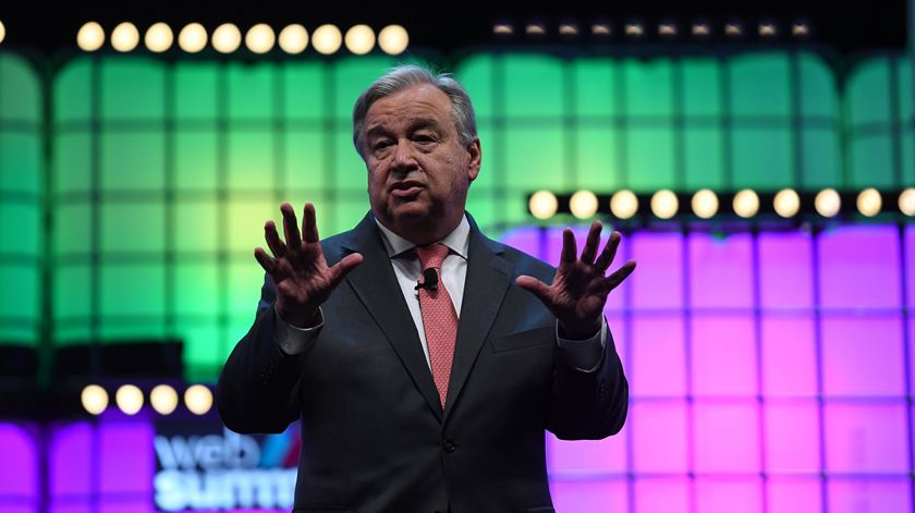 António Guterres foi uma das estrelas do primeiro dia da conferência tecnológica. Foto: Web Summit