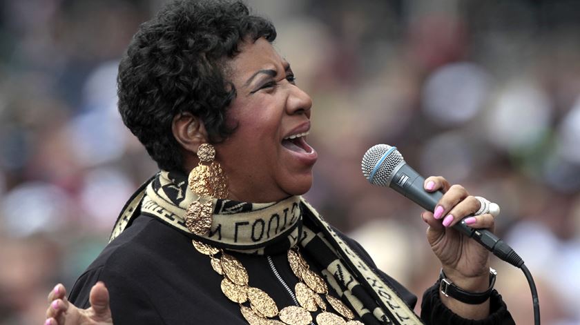 Aretha Franklin em setembro de 2011, Detroit. Foto: Jeff Kowalsky/EPA