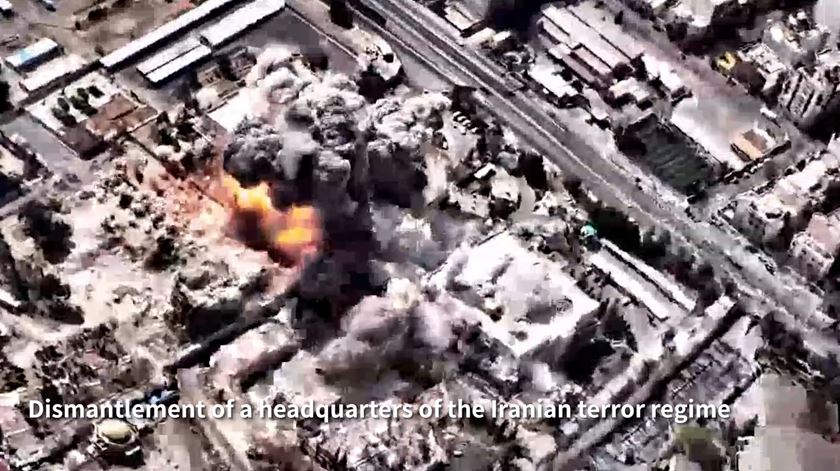 Israel divulga vídeos de ataques ao "coração" das forças militares de Teerão