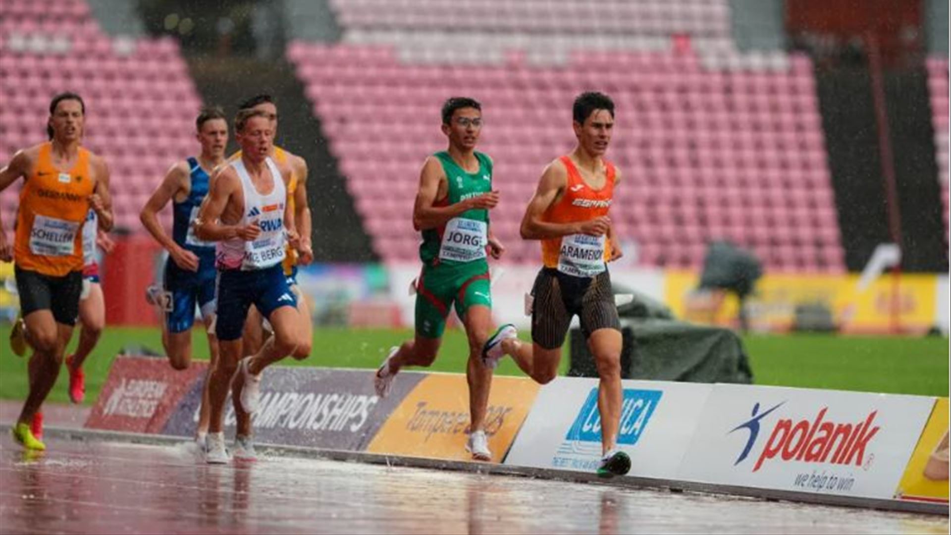 Tiago Jorge na final dos 3000m do Europeu Sub20