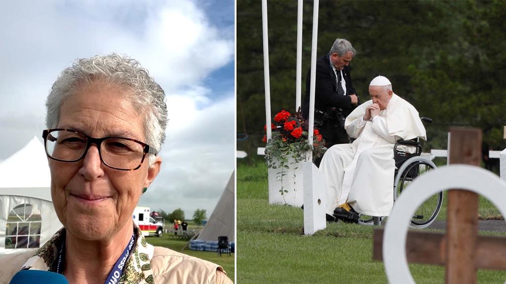 "Peregrinação penitencial" ao Canadá. Papa reza em silêncio em cemitério indígena