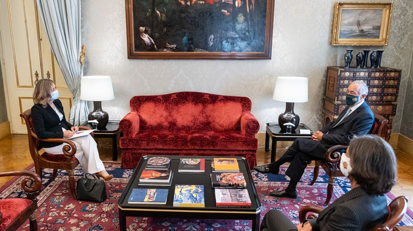 Ana Paula Martins foi recebida hoje pelo Presidente da República no Palácio de Belém. Foto: Rui Ochoa/Presidência da República