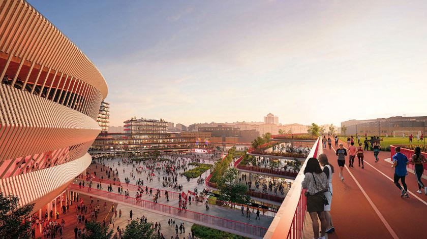 “Benfica District”: novo megaprojeto para o Estádio da Luz. Foto: DR “Benfica District”: novo megaprojeto para o Estádio da Luz. Foto: DR