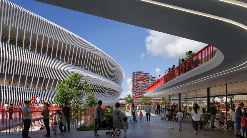 “Benfica District”: novo megaprojeto para o Estádio da Luz. Foto: DR “Benfica District”: novo megaprojeto para o Estádio da Luz. Foto: DR