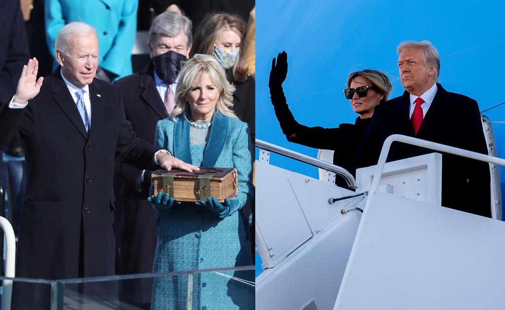 Biden toma posse, Trump deixa Casa Branca com promessa de voltar “de alguma forma” Biden toma posse, Trump deixa Casa Branca com promessa de voltar “de alguma forma”