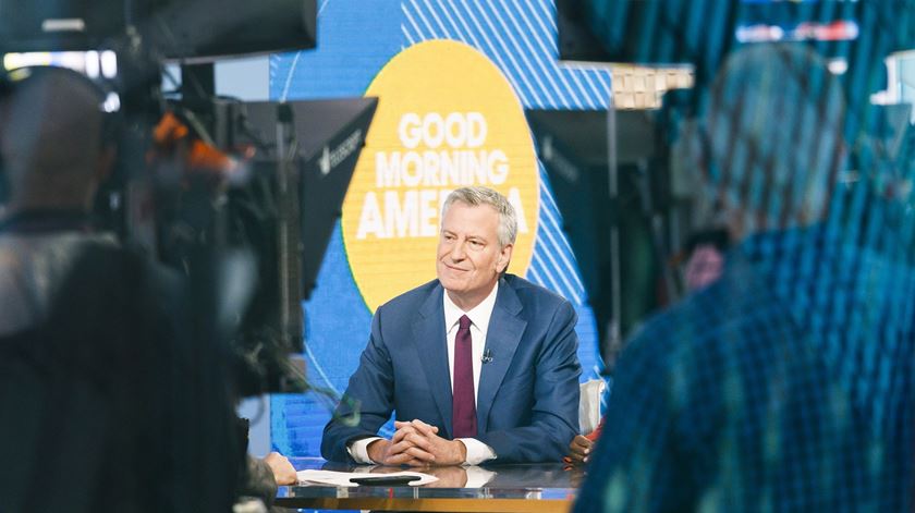 Bill de Blasio anuncia candidatura à Casa Branca. Foto: Justin Lane/EPA