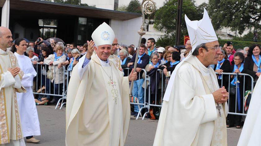 bispo do porto em fatima. d. antónio francisco dos santos presidiu a uma celebração na peregrinação da diocese do Porto a Fátima no âmbito do centenário das aparições. Foto: Fátima.pt