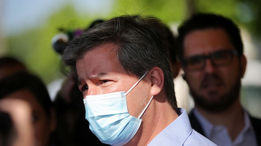 Bruno de Carvalho prestou declarações à chegada ao tribunal. Foto: António Pedro Santos/Lusa