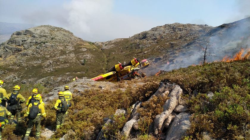 A queda deu-se na Barragem do Alto do Lindoso, já em território espanhol. Foto: Twitter