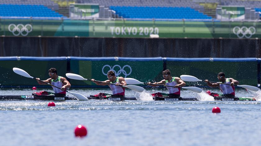 Portugal vai estar na regata das medalhas em K4 500 metros masculino nos Europeus de canoagem Foto: José Coelho/Lusa