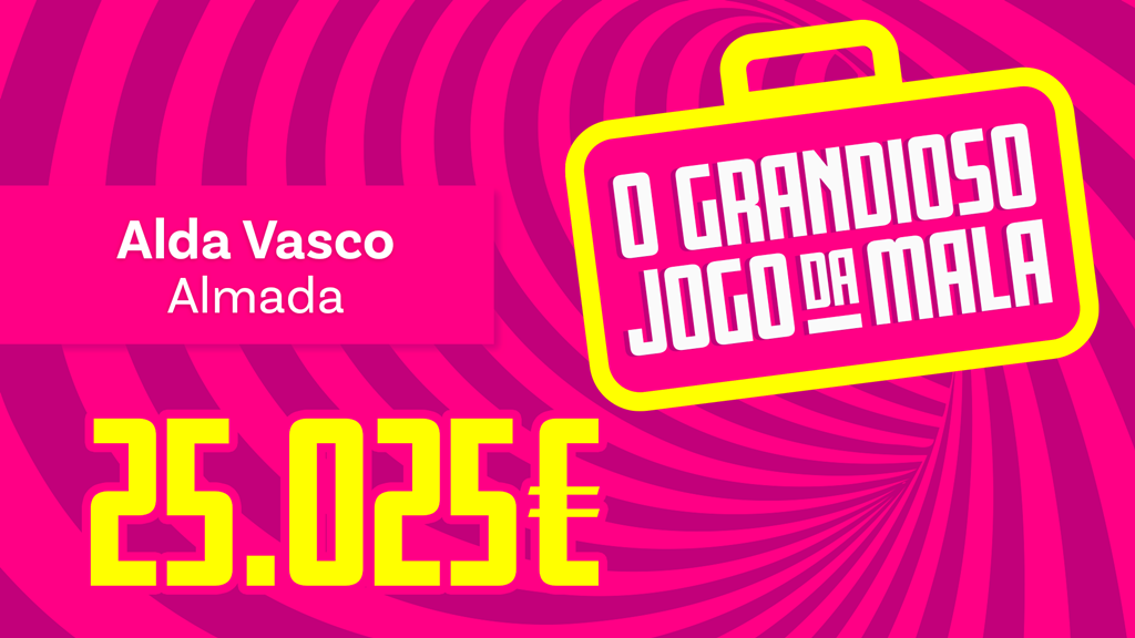 A Alda Vasco é a primeira vencedora do "Grandioso Jogo da Mala"