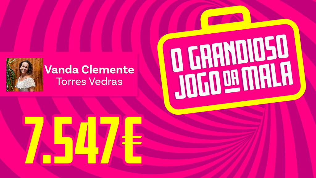 A Vanda Clemente ganhou 7.547€ no Grandioso Jogo da Mala