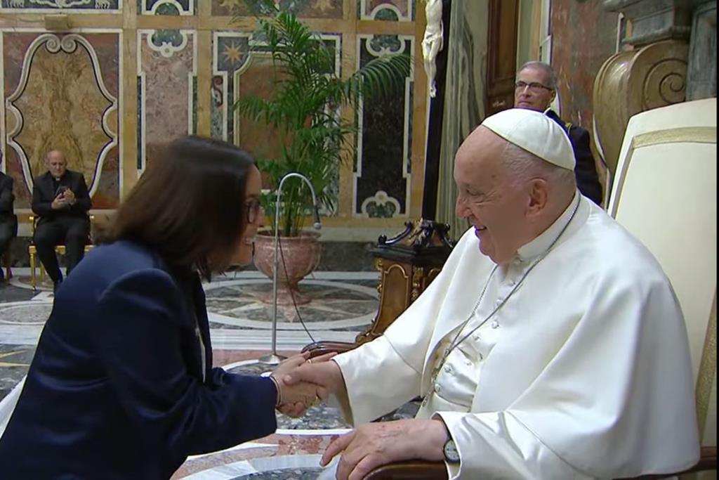 Joana Marques recorda encontro com o Papa Francisco