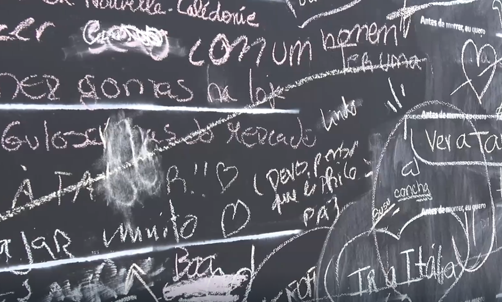 Compassio: Mural relembra a finitude e a importância de aproveitar bem a vida