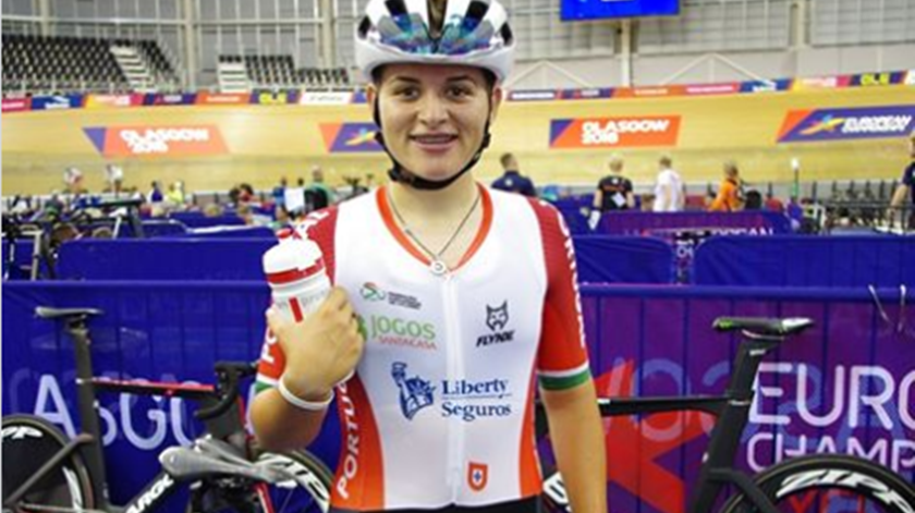 Maria Martins, ciclismo pista. Foto: Federação Portuguesa de Ciclismo