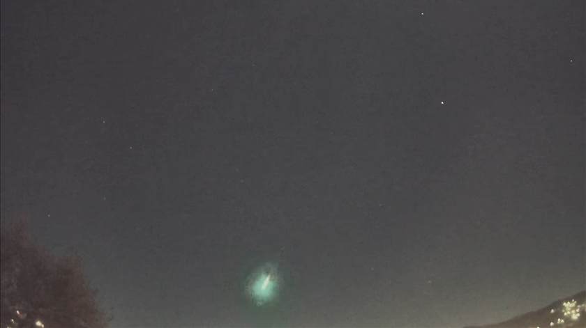 Grande meteoro rasga o céu em Braga. Veja o vídeo