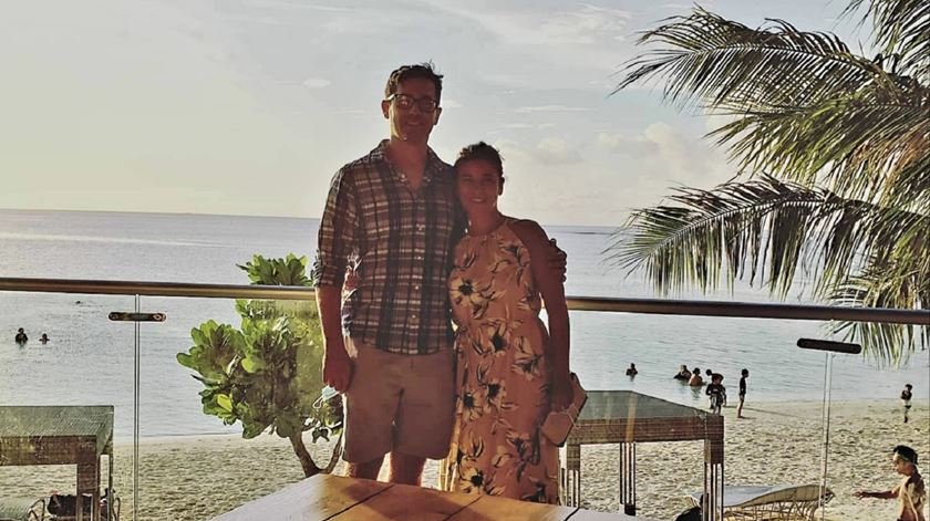 Carlota Plantier LeFon e o seu marido em Guam. Foto: CPL