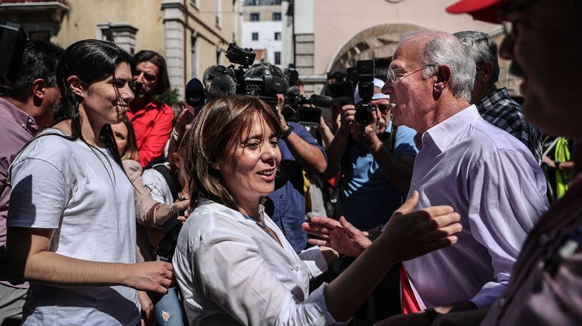 Catarina Martins no 1 de Maio de 2019. Foto: Mário Cruz/Lusa