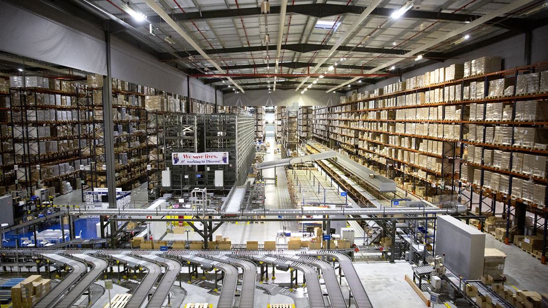 Armazem de medicamentos da ID Logistics.