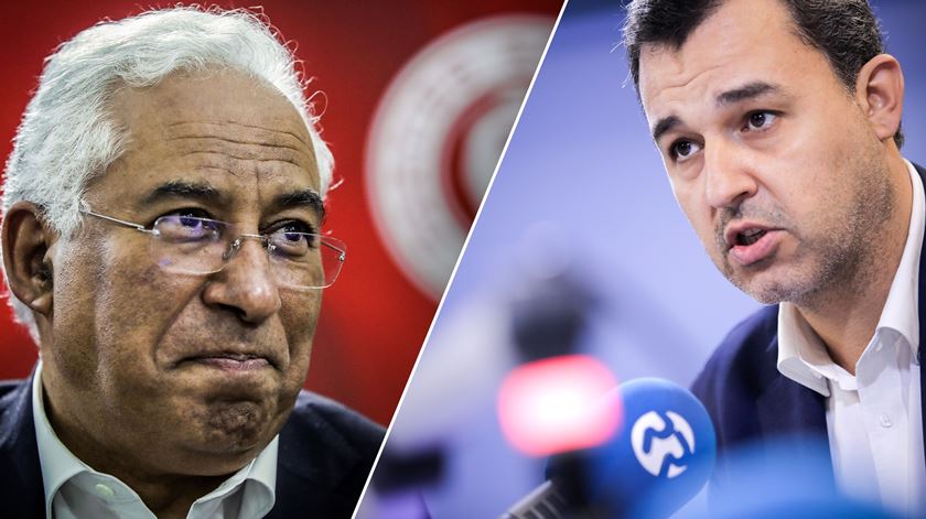 António Costa, secretário-geral do PS, e André Silva, do porta-voz do PAN.